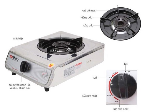 Bếp gas đơn rất phù hợp với sinh viên