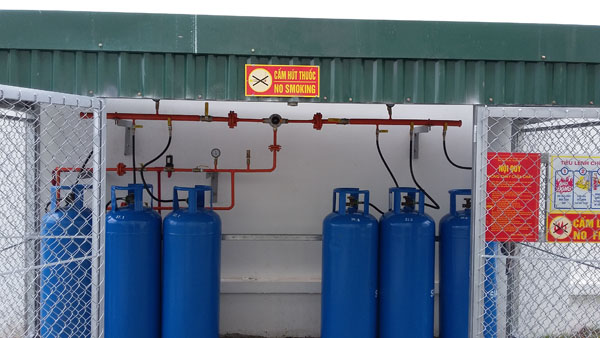 Lắp đặt giàn gas công nghiệp an toàn cho nhà hàng